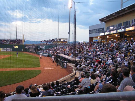 Looking at the crowded stands at State College